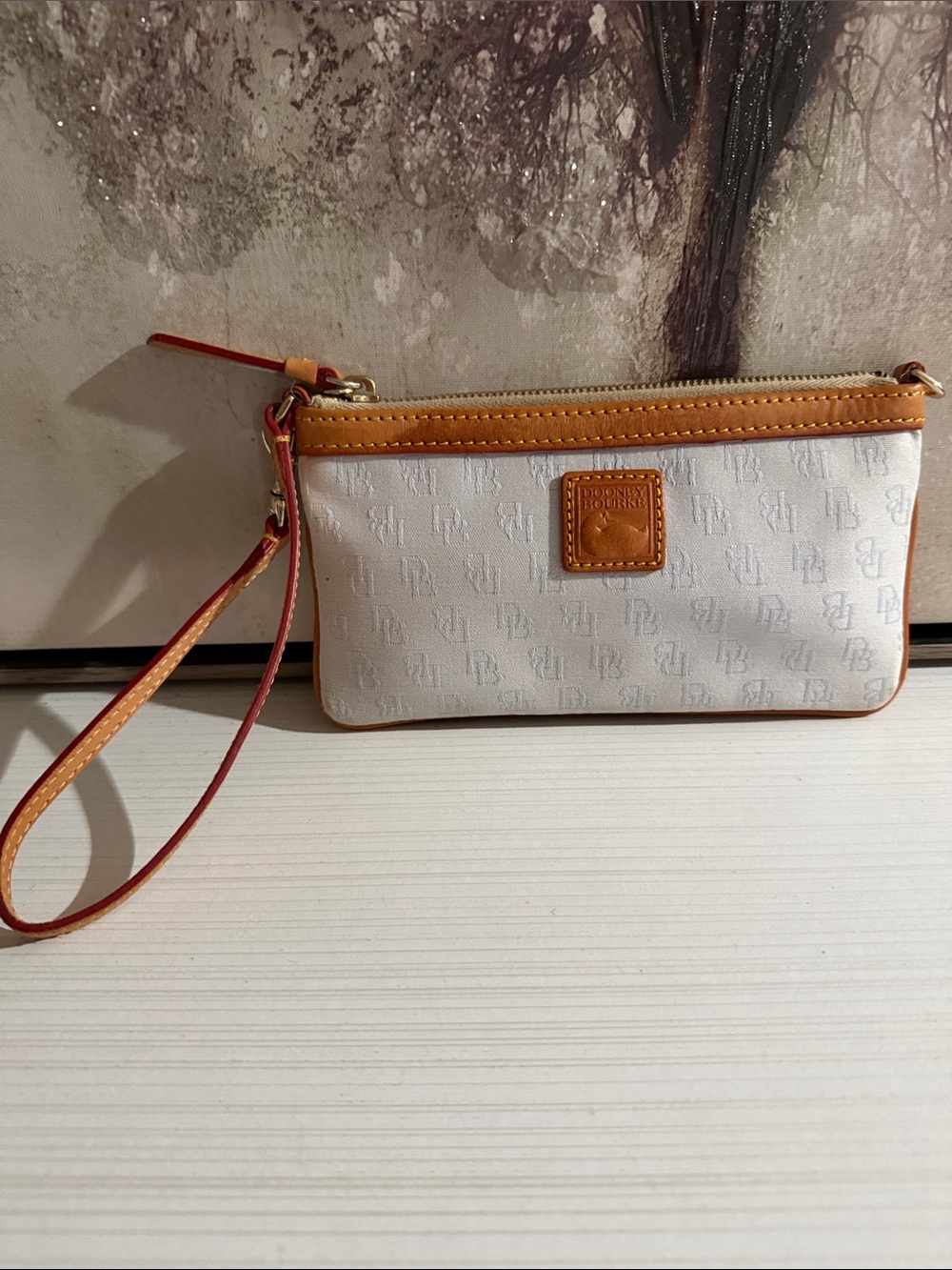 Dooney and Bourke canvas wristlet